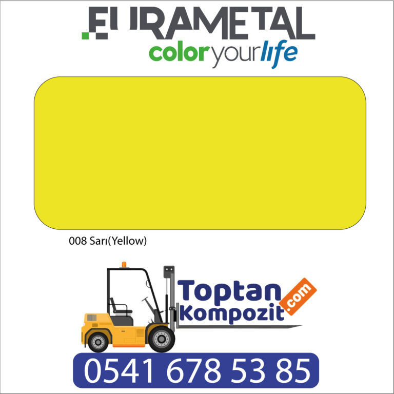 Eurametal 125X320 4mm Sarı Alüminyum Kompozit Panel